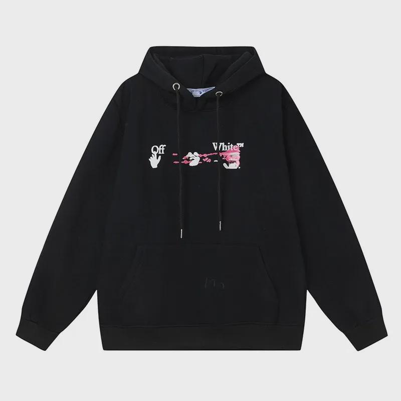 2023 Autumn/Winter Pink 3D Arrow Hoodie with Velvet Lining