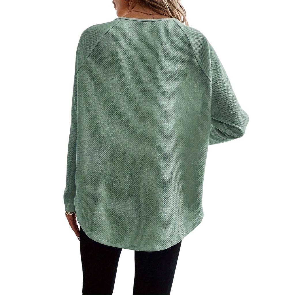 Women's Long Sleeve Knit Tops Casual Summer Fashion Off Shoulder T-Shirt Loose Tops