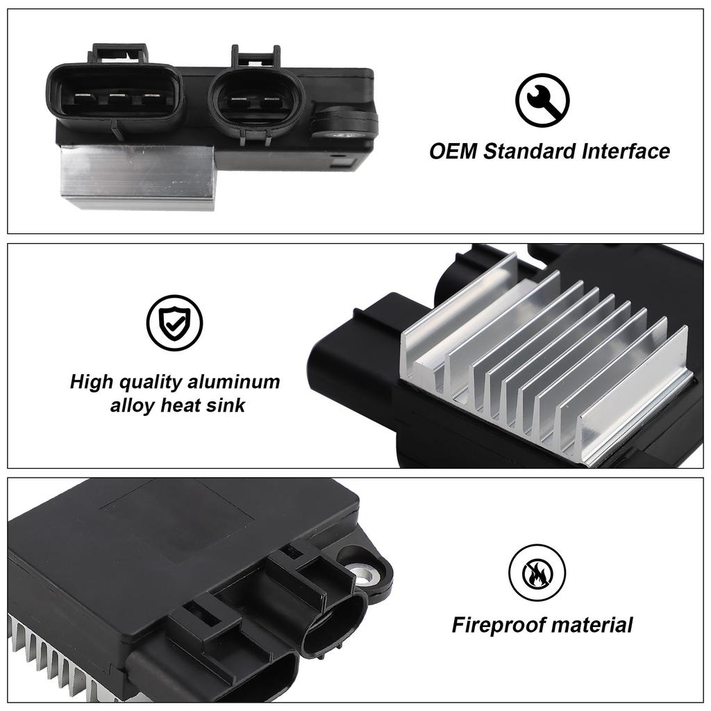 Radiator Cooling Fan Control Module Resistor 89257-12010 499300-3400 L33L1515Y For Toyota Corolla Matrix 2009-2013 Mazda 5 CX-7
