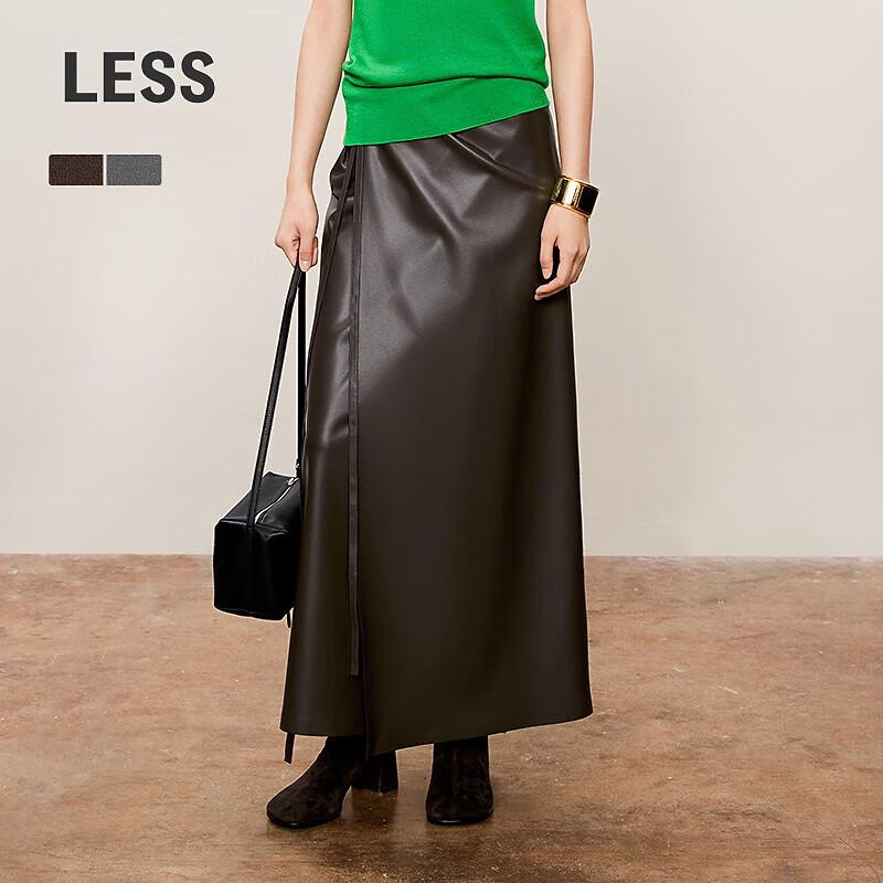 Less 2024 Fall H-Line Long Skirt