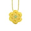 3D Print Flower Mechanical Clicker Keychain Crisp Click Sound Clicker Mechanism Knit Texture Fidget Keychain Simulation Plastic