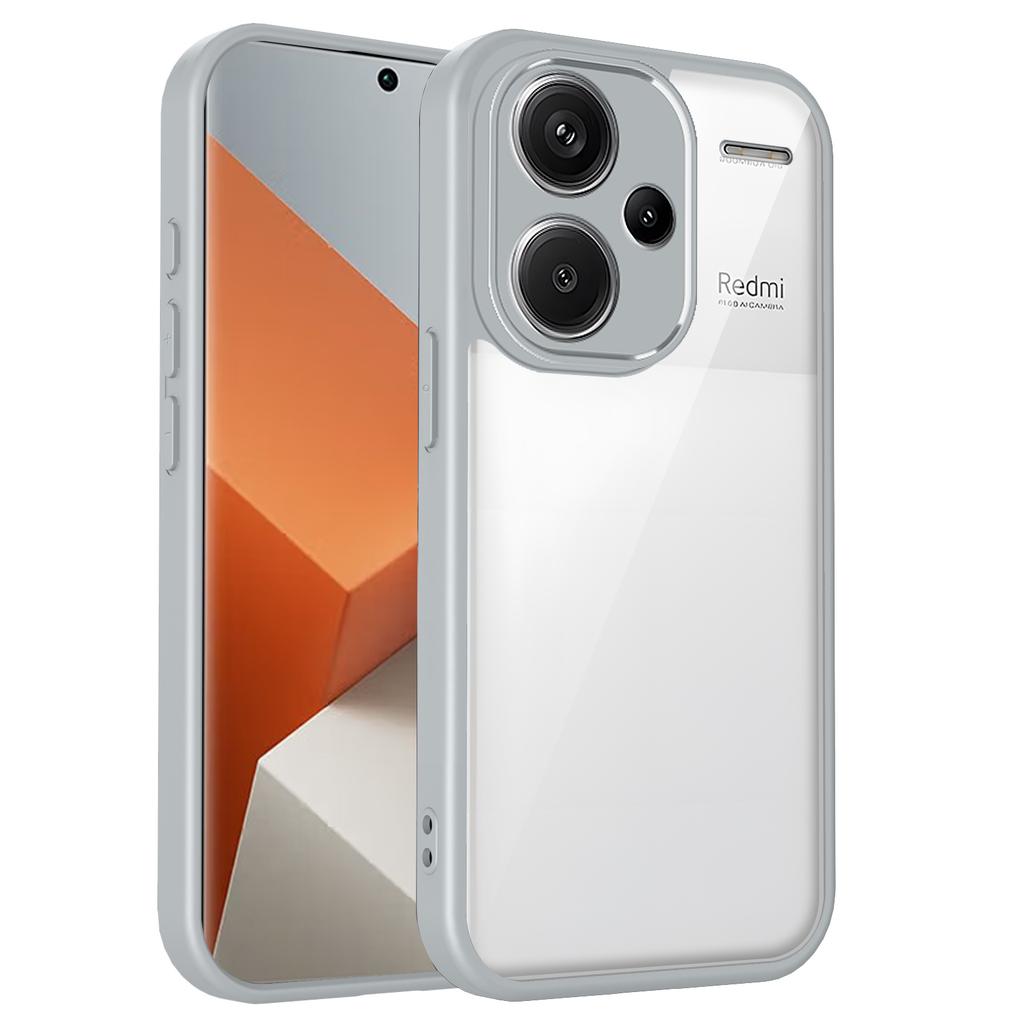 För Xiaomi Redmi Note 13 Pro Plus 5G Fodral Luftkudde Silikonstötfångare Genomskinligt Matt Baksidesskydd Hårt Fodral för Redmi Note 13 Pro+