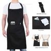 Plain Apron with Front Pocket Kitchen Cooking Craft Baking Black