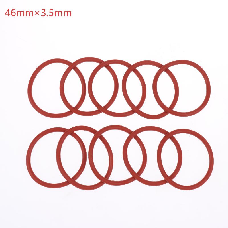 10PCS Silicone O RING For Coffee 43.6*35*4.3 Mm O-Ring VMQ Gasket Seal Thickness 4.3mm ORing Red Rubber