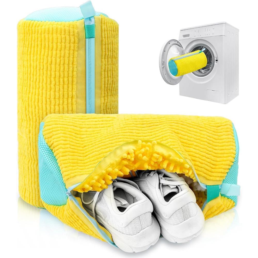 Shoe Washing Machine Bag – Reusable Laundry Shoe Bag for Sneakers, Running Shoes White Shoes, Helps Protect Against Deformation