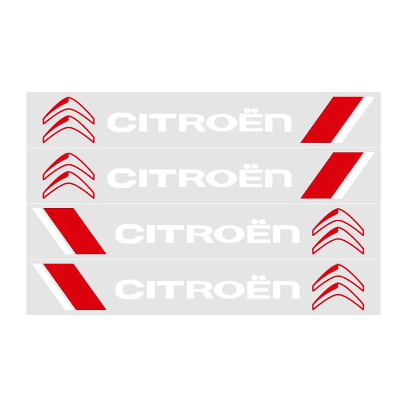 4Pcs/set For Citroen Car Stickers Door Handle Sticker Mirror Decor Protector Decals Car Accessories C1 C2 C3 Grand C4 Picasso