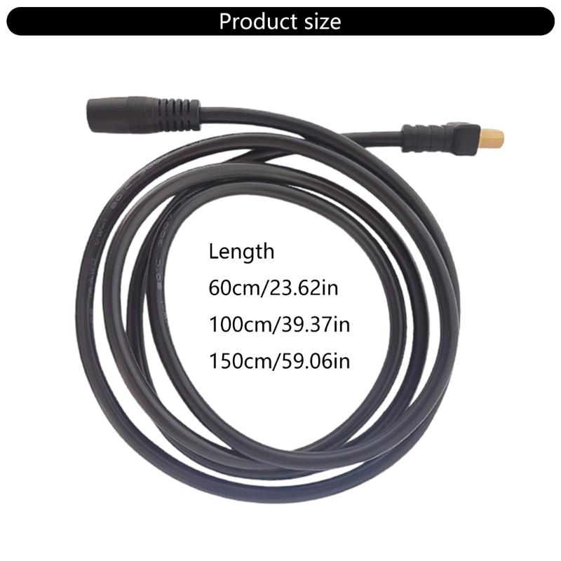 XT60 Female to DC8mm Power Cable Adapter 14AWG High Conductivity Copper Cord for Solar Panel and Generators