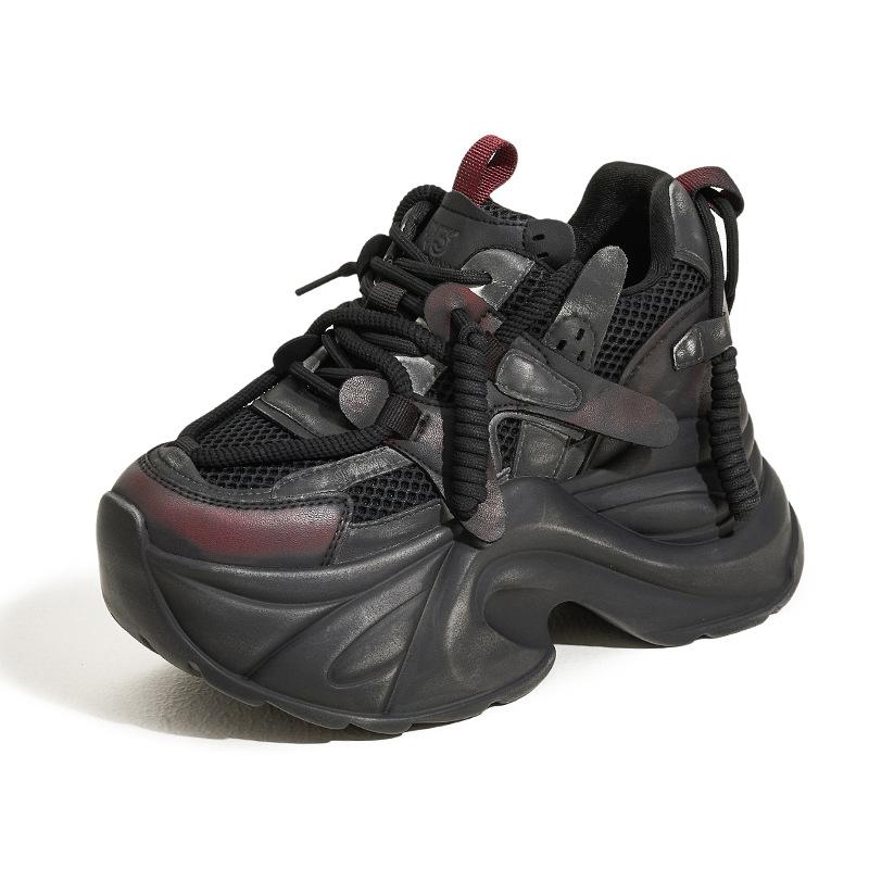 

Папины кроссовки для девочки 2025 Осень Новые Ретро Старые Грязные Кроссовки Трендовые Универсальные Маленькие На толстой подошве Женские туфли 39