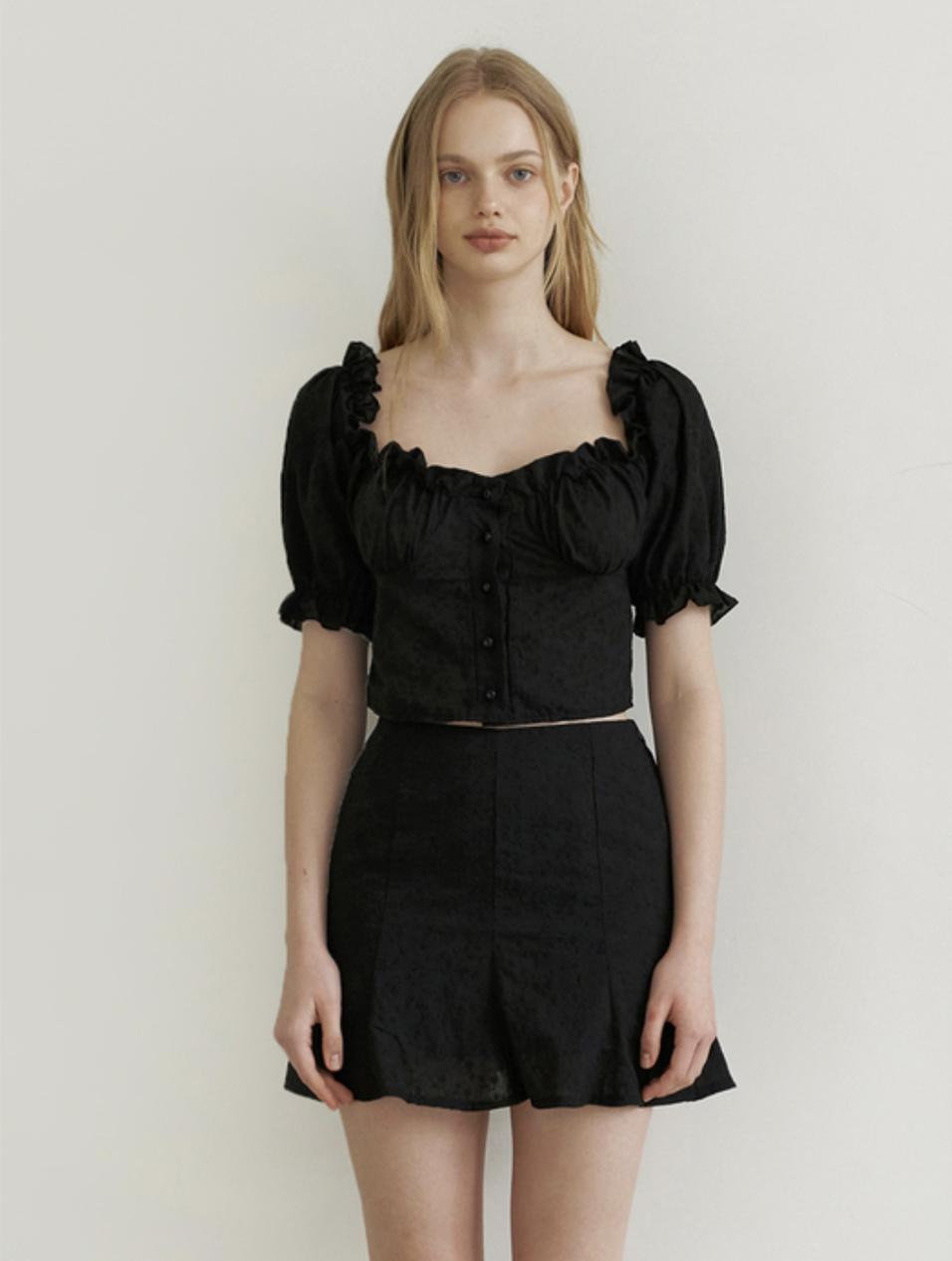 Kinder Baby Love Blossom Frill Blouse - Black Black/Free