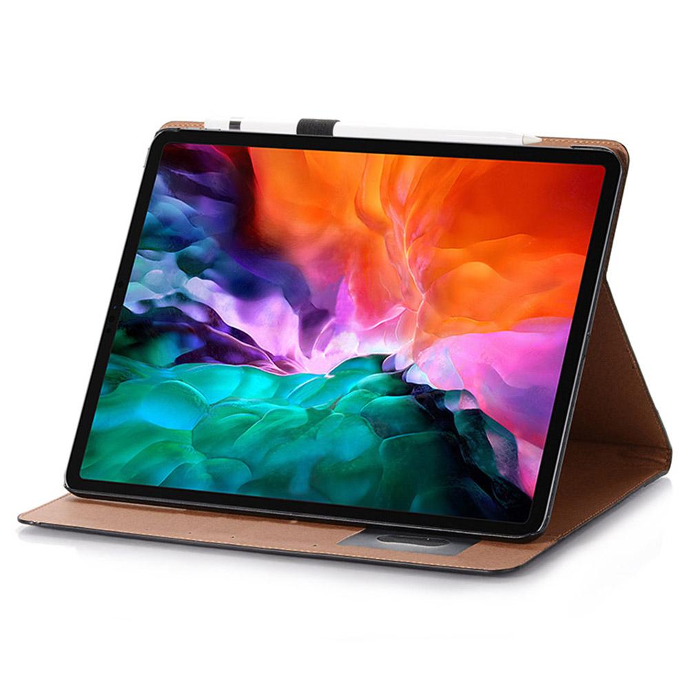 For iPad Pro 11 (2024) Case Leather Folio Book Stand Tablet Cover with Auto Sleep/Wake