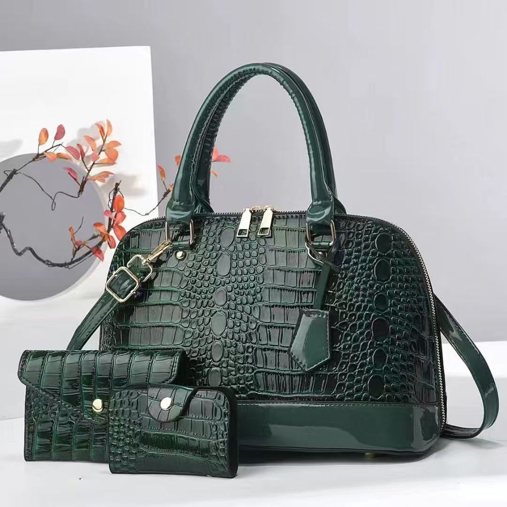 Stone Pattern Womens Shoulder Bag With Zipper Closure For Daily Use
