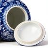 Premium Glazed Ceramic Tea Jar Featuring Dateless Blue Print Doubles As Fascinating Countertop Display Piece