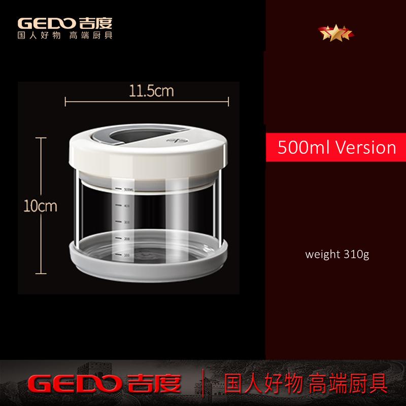 

LFGB Certification Ultra Hard High-borosilicate Glass Dry Cargo Preservation Jar High Transmittance Well Sealed Kitchen Bottle