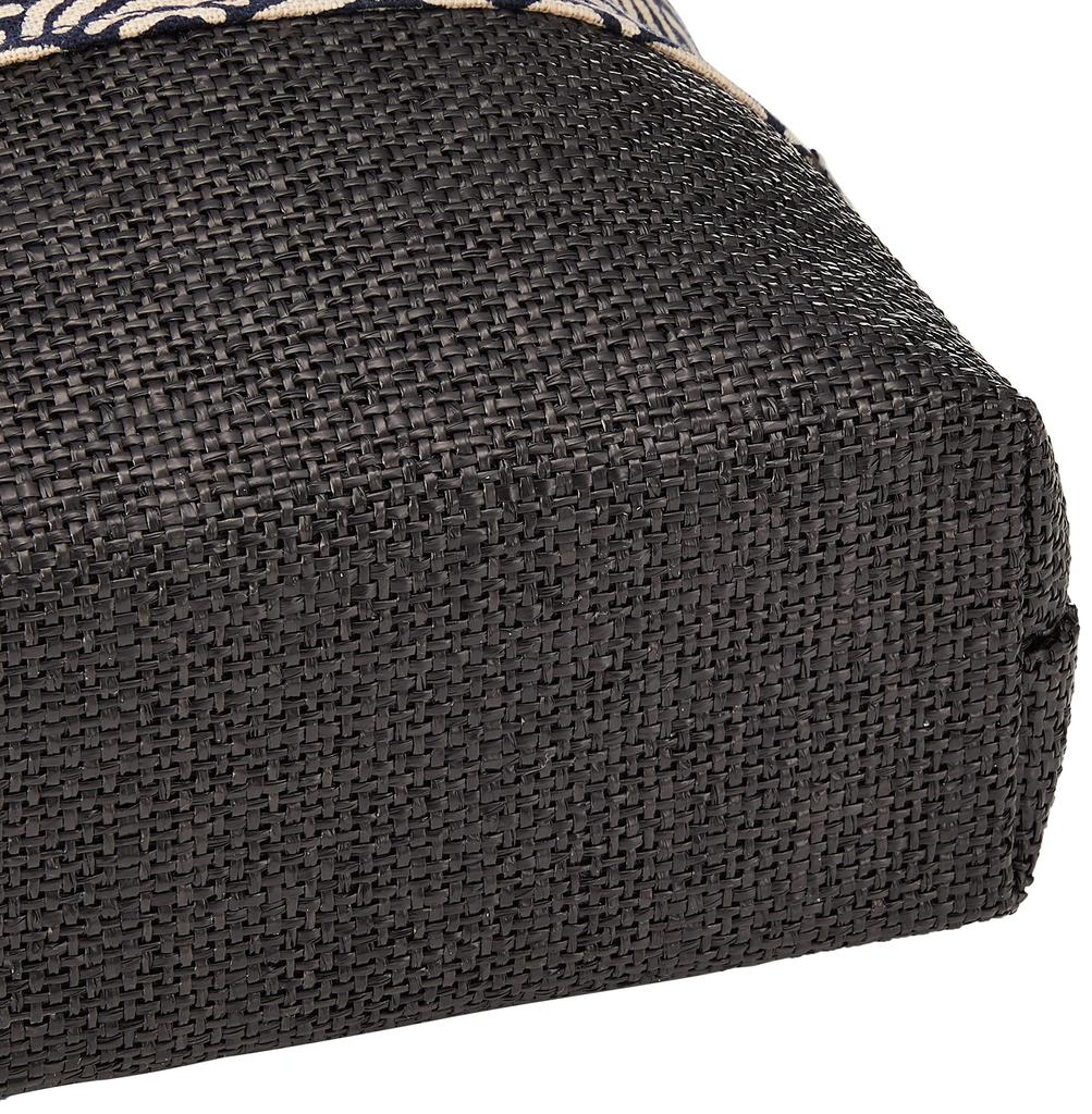 Maruzen Shingen Bag with Seigaiha 20 x 7 x 24 Drawstring Bag Wickerwork, Pattern, cm,