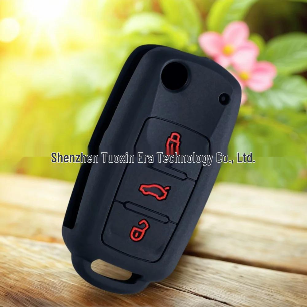 

Volkswagen Skoda Silicone Car Key Cover - Full Protection for Sagitar, Bora, Golf, Polo чёрный