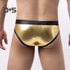 Men Sexy Bikini Briefs Patchwork Color Front Hollow Low Rise Panties U Convex Design Breathable Underpants