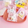 100 Pcs 10x10+3cm Lovely Cartoon Animal Printed Plastic Self-adhesive Bags Cookie Biscuits Snack Package