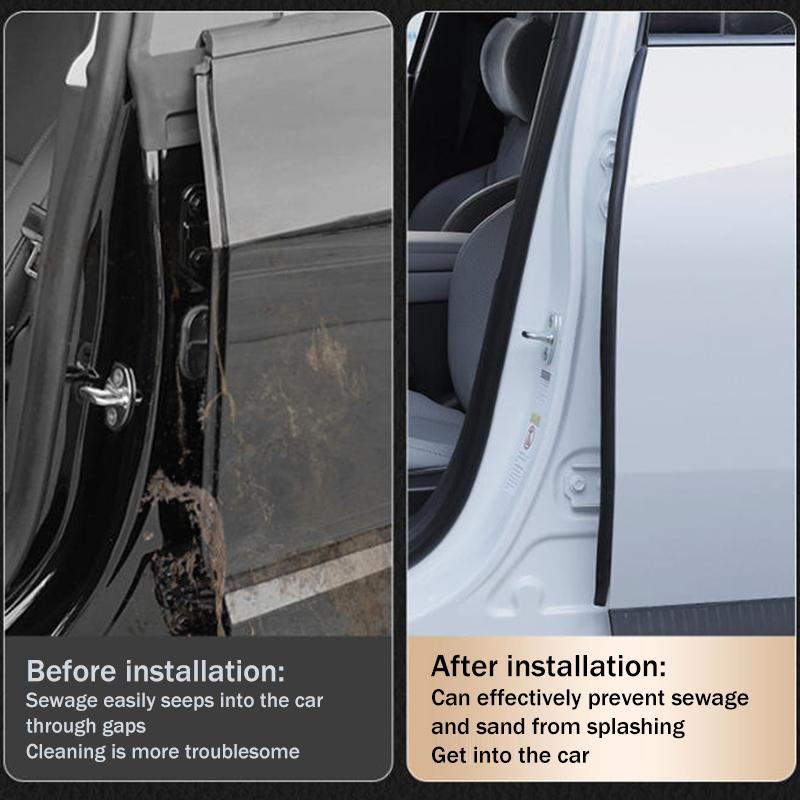2pcs Car B pillar Sealing Strip Steel Bar Enhanced Door Edge Gap Dustproof and Sound Insulation for Sedan SUV
