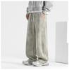 Men's American-Style Loose-Fit Wide-Leg Sweatpants for All Seasons