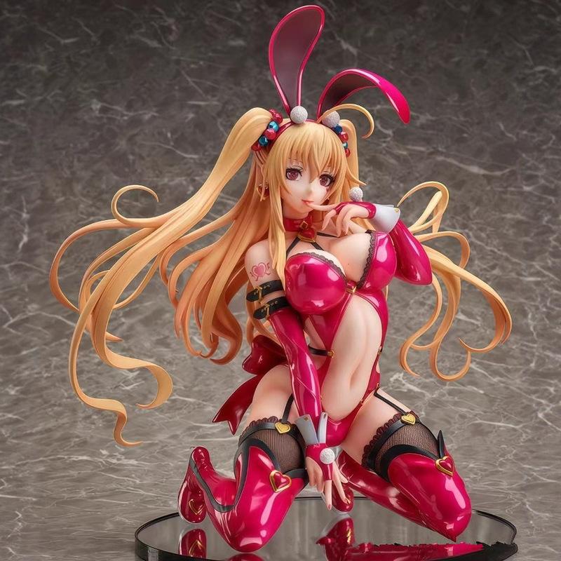Native Binding Caroline Bunny Girl Anime Figure Soft Body Collectible Statue Desktop Ornament For Anime Manga Otaku Collectors