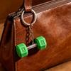 Yousheng Schlüsselanhänger Anhänger Kleine Hantel Anhänger Gymnastik Schlüsselanhänger Trainingsgerät Schlüsselhalter Sportbegeisterte Fitness Tasche