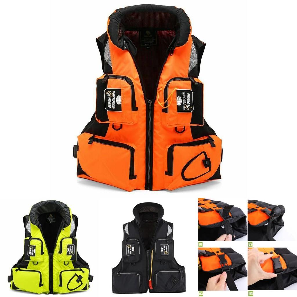 Buoyancy Adult Life Jacket With Detachable Neckline For Sailing And Kayak Safety**