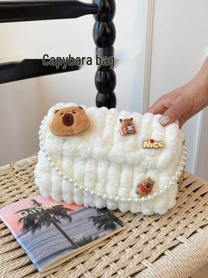 Κιτ Τσάντας Χειροποίητης Πλεκτής Capybara Crossbody DIY - Τέλειο Δώρο για Φίλη
