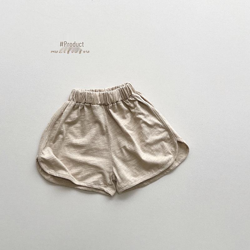 Trendy Bamboo-Cotton Summer Shorts for Kids - Unisex, 8 Colors, Korean Style