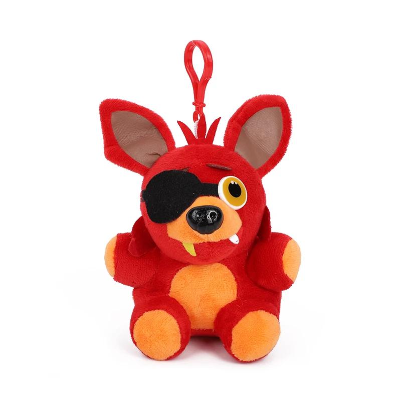 15cm Fnaf Pluche Sleutelhanger Speelgoed Beer Speelgoed Gouden Beer Foxy Gevulde Poppen Pluche Speelgoed Zacht Pluche Kinderen Cadeaus Poppen Verjaardag red