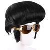 Rock Singer Elvis Presley Cosplay Funny Men's Wig Mushroom Head Halloween Party Dance Cos