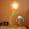 Small Book Lamp Flower Night Light Eye-Protection Study Desk Lamp Mini LED Lamp  Reading