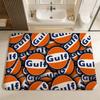 G-Gulf Racing Car Logo Room Mats Anti-slip Absorb Water Long Strip Cushion Bedroon Mat Household Carpets