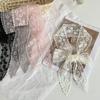 Floral Embroidery Lace Scarf Long Skinny Ribbon Decorative Belt Fashion Neckerchief