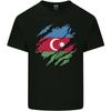 Torn Azerbaijan Flag Azerbaijani Day Football Unisexs Light Cotton TShirt