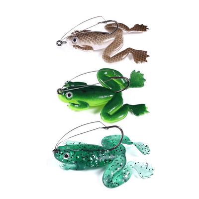 Návnada Thunder Frog: 5g měkká návnada pro náhozy na velké vzdálenosti, design žabí kůže s nakopáváním vody, ideální pro černé ryby.
