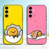 Cartoon P-Gudetama Phone Case For Samsung Galaxy A73,A72,A71,A70,A53,A52,A51,Soft Silicone Black Cover