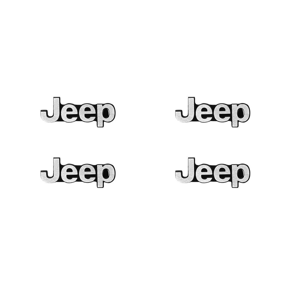 Dla Jeepa 2/4 szt. Naklejka na radio samochodowe 3D Metalowa Odznaka samochodowa Naklejka Akcesoria dekoracyjne Dla Jeep Renegade Wrangler Compass Cherokee