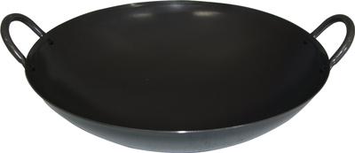 Authentic Wok, 33cm, Iron Frying Pan, Professional Grade, Made In Japan, Mido AD-643
