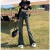 New Spring Autumn High Waist Vintage Chic Casual Trendy Jeans Women Simple Straight Korean Style Loose Wide Leg Pants Streetwear