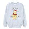 Disney Womens/Ladies Winnie The Pooh Happy Christmas Holly Sweatshirt