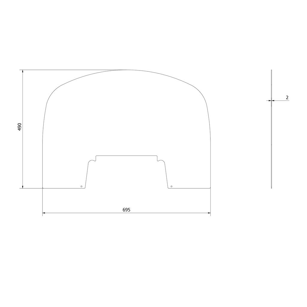 Steel log burner AB ENYO hearth plate