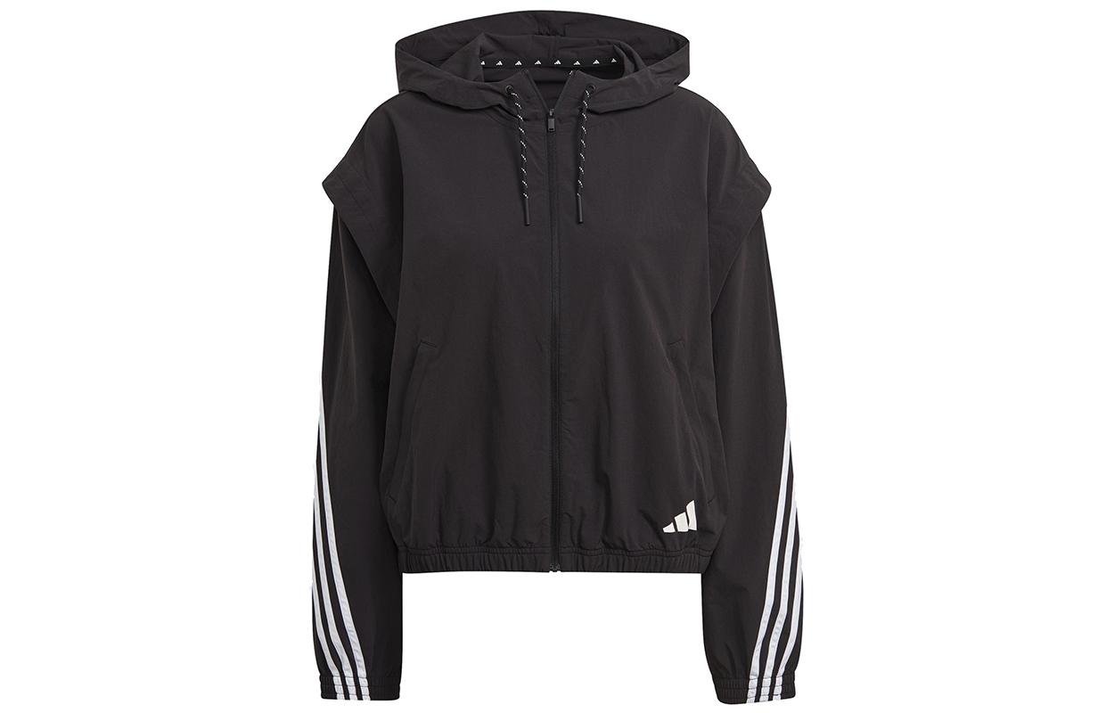 Куртки Adidas Женские Черные С Капюшоном Умеренные Другие GP8725 M