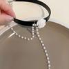 Rose Pearl Choker Black Collar Collarbone Chain Necklace Necklace Neck Necklace Accessories Women