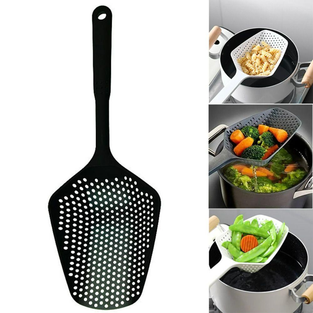 Kitchen Cooking Tool Strainer Spoon Plastic Filter Scoop Practical Leaky Spoon  Kitchen Use