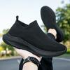 2025 New Men's and Women's Sports Shoes Popcorn Mesh Running Shoes Fly-woven Lightweight Breathable Large-size Running Shoes