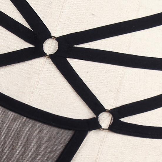 Sexy Women G-String Thong Solid Color Strap Mesh Underwear Briefs Underpants