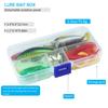 Fishing Lure Set 56pcs Hard Soft Baits Lead Jig Hooks Spinnerbaits Minnow Earthworm Freshwater Saltwater
