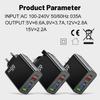 Practical 65W Charging Hub USB Type C Port Automatic Power Adjustment Simultaneous Charging Head for Various Devices