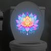 Adesivi per WC a Forma di Fiore Luminescenti Autoadesivi Rimovibili Decalcomanie Floreali Luminose Decorazioni per Finestre Muri Adesivi per Auto