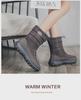 Women's Waterproof Plus Velvet Winter Snow Boots - Large Size, Thick Cotton, Mid-Tube Warmth